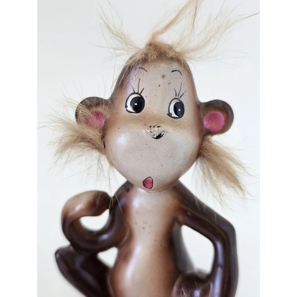 Vintage Norcrest Japan Monkey Salt & Pepper Shakers‎ Anthropomorphic H561 w/Tags